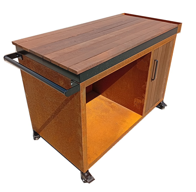 OKC.1 Outdoor Kitchen Corten Steel 1700x800mm